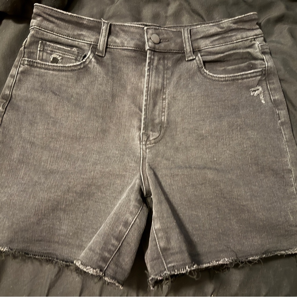Flying Monkey Black Washed Denim Jean Shorts